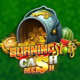 Burning Slots Cash Mesh slot logo by BF Games at Spinogrino Casino
