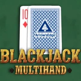 Multihand Blackjack online game logo by Pragmatic Play on spinoogrino.nl